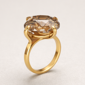 Anillo Cuarzo Ahumado