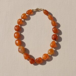 Collar de Cornalina Natural-Gargantilla de Piedras|CIANNA