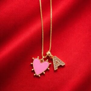 Custom Love Necklace Chapa de Oro 22 K