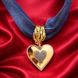 Collar "Denim Heart Luxe Necklace"