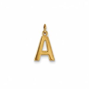 Dije Inicial Letra Chica   "Chapa de Oro 22 K 