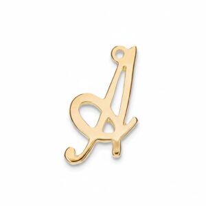 Inicial Letra Cursiva  "Chapa de Oro 22 K 