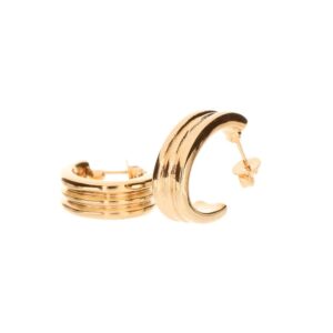 Arracadas Vena  Chapa de 22 k  Descripción