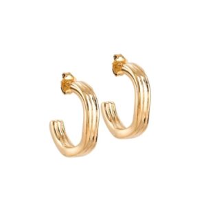 Arracadas Irregular  Chapa de 22 k