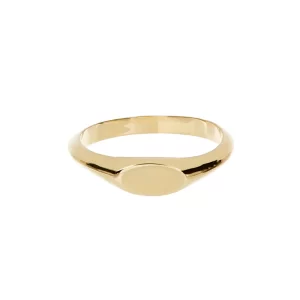 Anillo Sello Alma  Chapa de Oro 22k