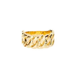 Anillo Cadena Imperial de Oro 22k