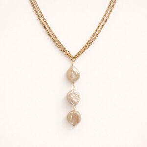 Collar Baroque Cascade Chapa de Oro 22K