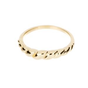Anillo Cadena Sutil  Chapa de Oro 22