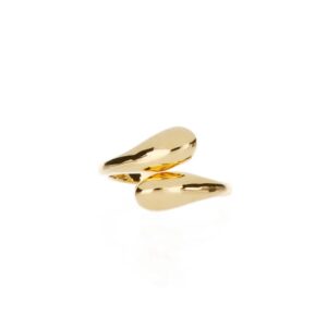 Anillo Eclipse Abierto Chapa de Oro 22