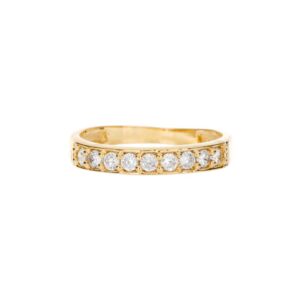 Anillo Destello Eterno Chapa de Oro 22