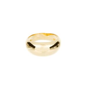 Anillo Sello Esencial liso Chapa de Oro 22
