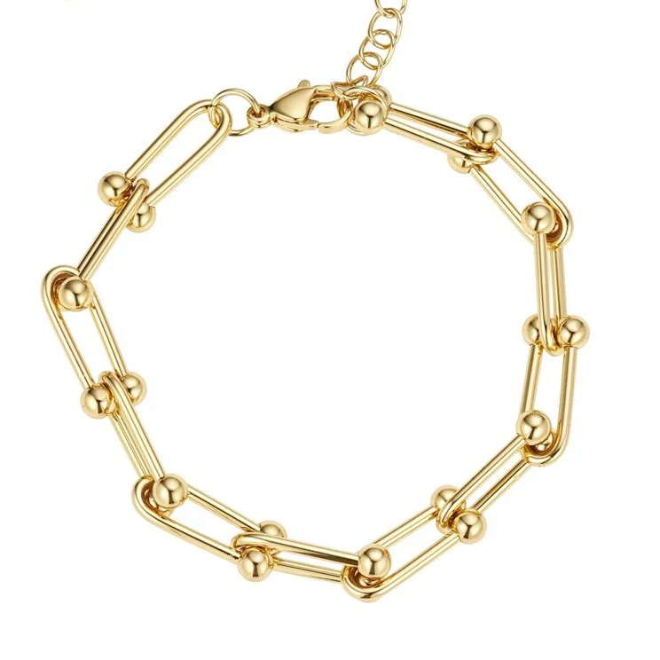 Pulsera de nudos Dorado en Chapa de Oro 22 K Aurea Knot