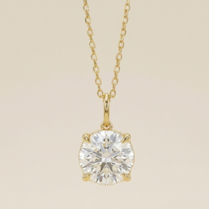 Collar de Moissanita Círculo Áureo de oro de 14k marca Cianna